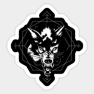 Wolf Head Sticker